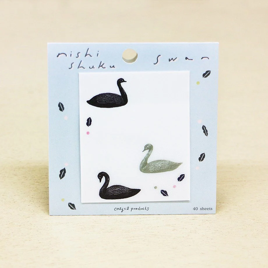 Cozyca Product - Tracing Paper Sticky Note Series Designed By Nishi Shuku Swan