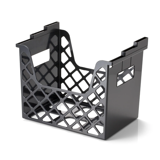 Officemate Black Recycled Plastic Desktop File Organizer - 10.75" x 8.85" x 13.25"