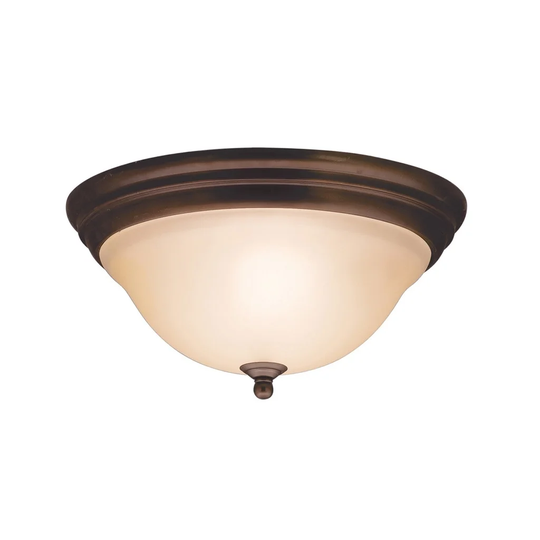 Kichler Lighting Telford Collection 2-light Olde Bronze Flush Mount
