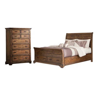 Cocheta Vintage Bourbon 2-Piece Bedroom Set with Chest