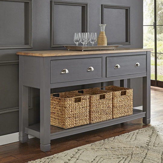 Simply Solid Luma Grey Wood Sideboard