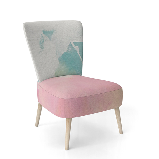 Designart 'Pink Dream' Upholstered Modern Accent Chair