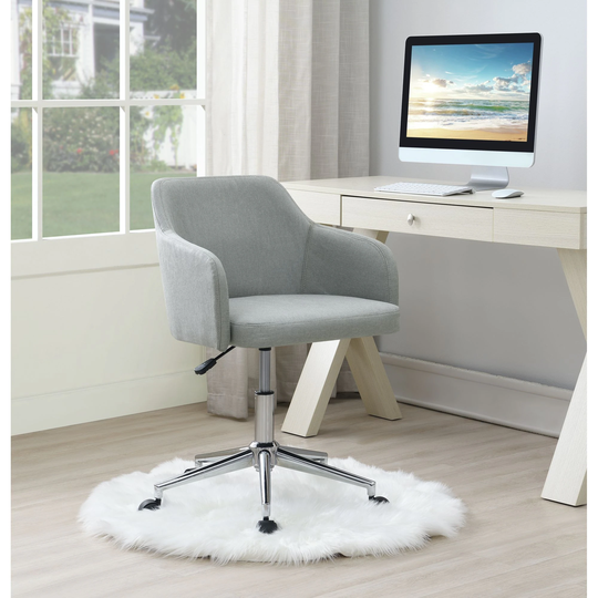Picket House Furnishings Harter Office Chair in Gray