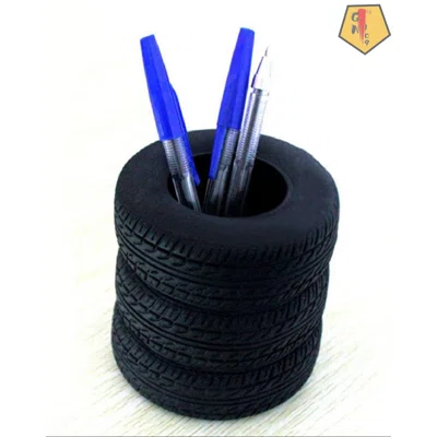 Tire Shape Pen Stand Pencil Holder Desk Organizer Accessories