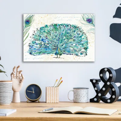 Peacock Garden IX by Anne Tavoletti - Unframed Graphic Art