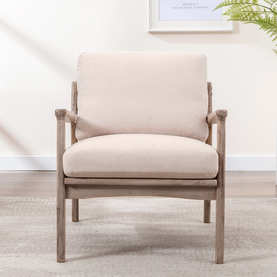 Nordic Style Armchair, Accent Chair Lounge Chair for Living Room Bedroom Home Office