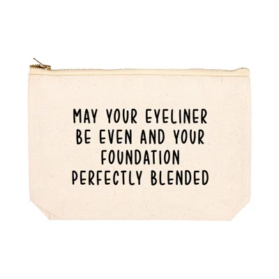 Your Foundation Perfectly Blended Makeup Pouch