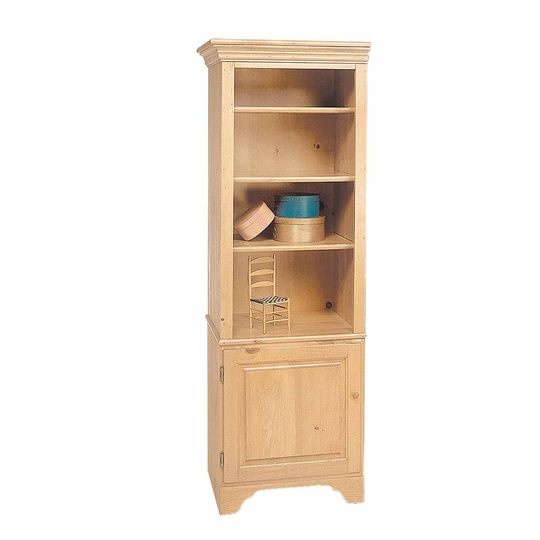 Bookcase Unfinished Pine Shaker Kit 66.5h | Renovator's Supply