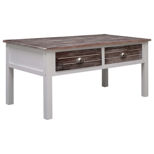 Coffee Table Brown 39.4"x19.7"x17.7" Wood