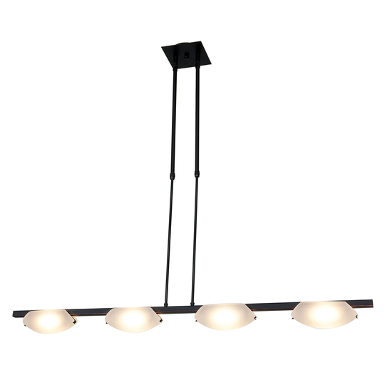 Access Lighting Nido 4 Light 43" Wide with Frosted Glass Shades