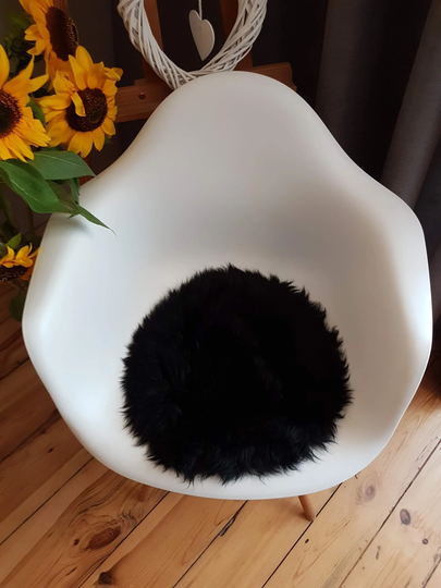 Chair Pad, Stool Cover, Seat Pads, Scandinavian Style, Sheepskin Sheepskin, Natural Wool All Colors