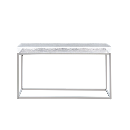 Somette Estelle Sofa Table with Acrylic Top and Steel Frame - Sofa Table - Sofa Table