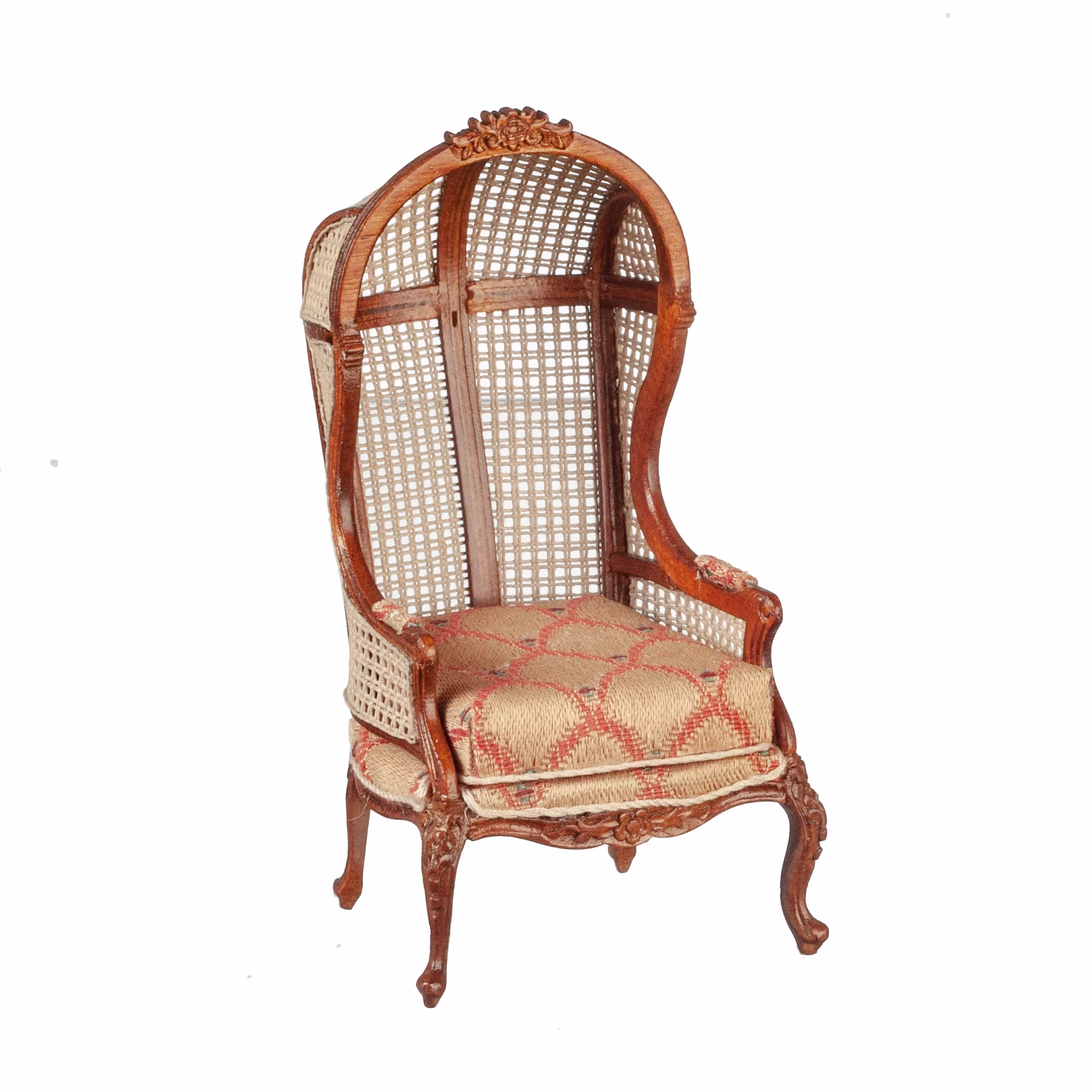 112 Scale Porter Arm Chair Gold Jbm Miniature Furniture Jj05049Wn