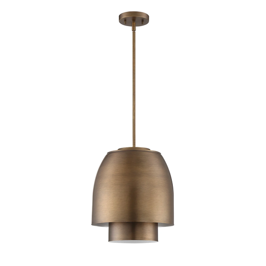 SPRIZZO 3-Light Med. Base Pendant with Two-Layer Metal Shade