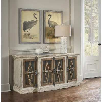 Vanya 64.25" Wide Pine Solid Wood Sideboard
