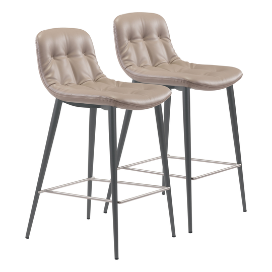 Tangiers Counter Chair (Set of 2) - 17.3" W x 20.7" D x 36.2" H
