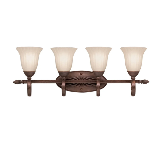 Kichler Lighting Willowmore Collection 4-light Tannery Bronze Bath/Vanity Light - tannery bronze