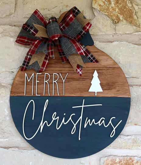 17" Diy Paint Kit Christmas Door Hanger