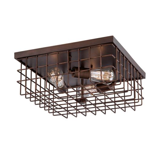 Millennium Lighting Metal 3 Lights Flushmount Ceiling Light