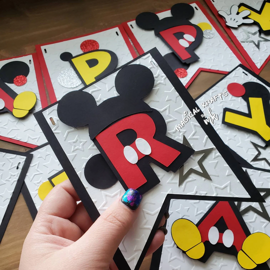Mouse Ears Banner 3D | Customize