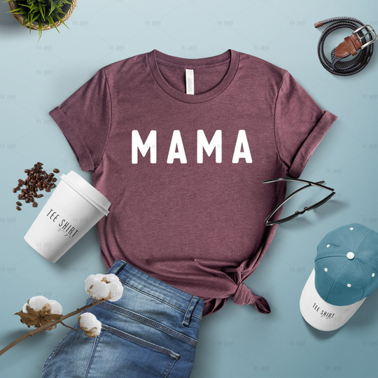 Comfort Color Mama Shirt, Mom Mommy T-Shirt, Cute Mother's Day Gift, Life Girl Ftm253
