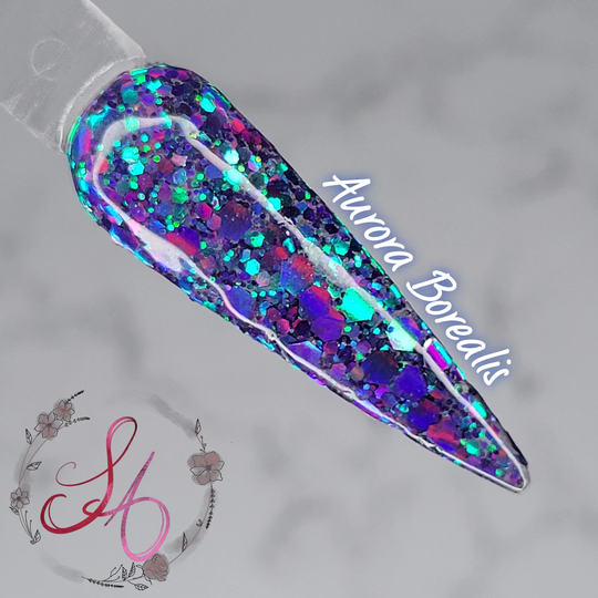 Aurora Borealis Color Changing Glitter Dip Powder