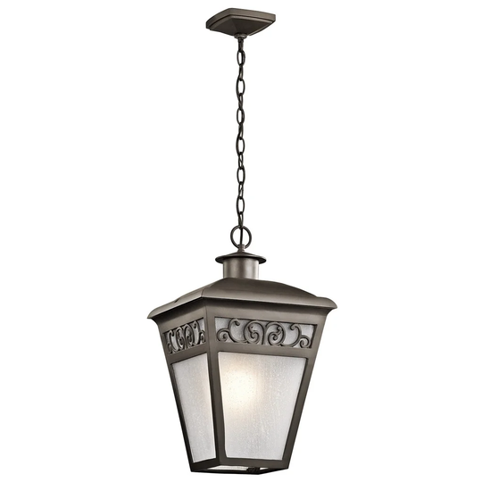 Kichler Lighting Park Row Collection 1-light Olde Bronze Outdoor Pendant