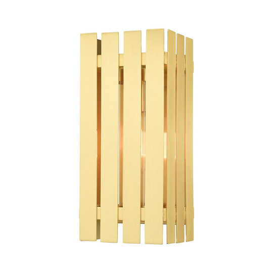Giuseppe Lighting One Light Outdoor Wall Lantern Greenwich Satin Br - Exact Size