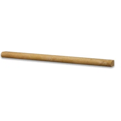 Golden Sienna 1/2" x 12" Pencil Travertine Look Wall Liner