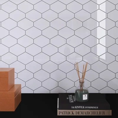 Handmade 4" x 4" Porcelain Grid Mosaic Wall Tile