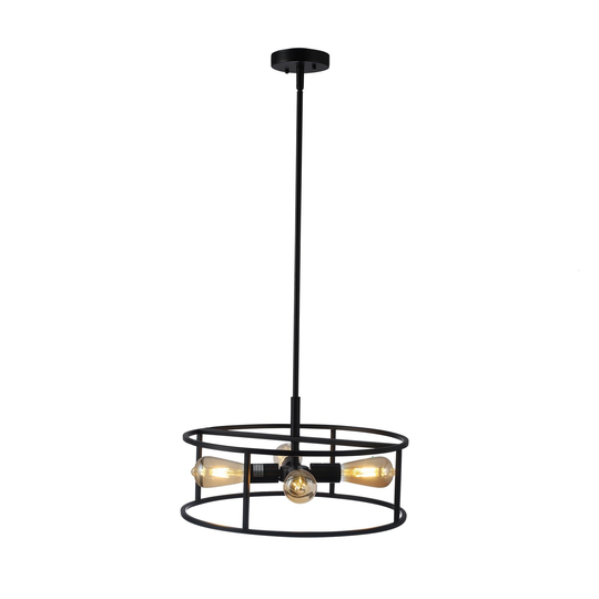 4-light Oil Rubbed Bronze Hanging Pendant