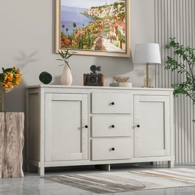 64" Wide 3 Drawer Sideboard