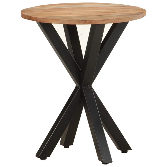 vidaXL Side Table 18.9"x18.9"x22" Solid Acacia Wood