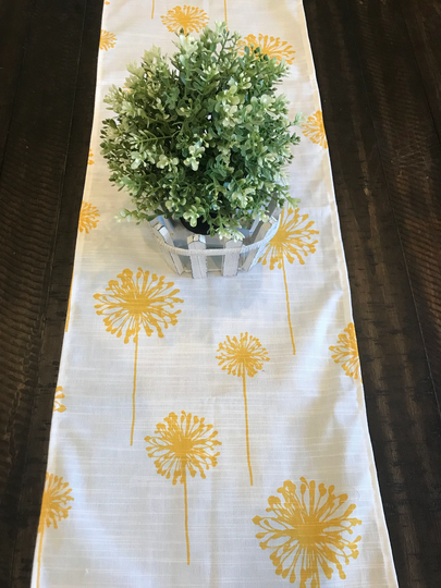 Table Runner - Premier Prints Dandelion Yellow - Weddings, Showers, Home Decor - Pick A Size Or Custom