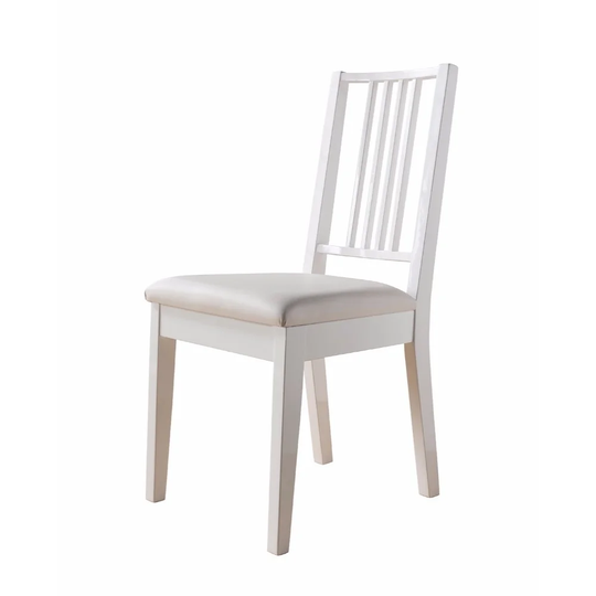 Comfortable Dining Chair With Lustrous Finish Seat, Set of two, Dark Brown