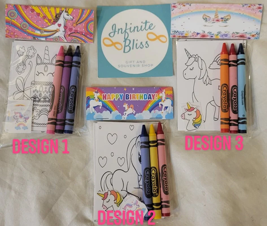 Unicorn Coloring Packs | Pages Party Favor Crayola Crayons