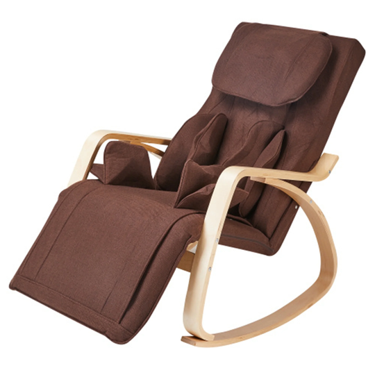Rocking Chair Massage, Air Pressure Lounge Chair Relax Chair, Brown