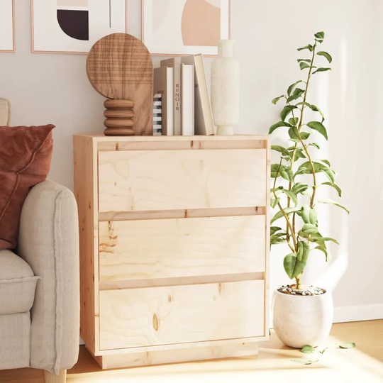 Sideboard 23.6"x13.4"x29.5" Solid Wood Pine