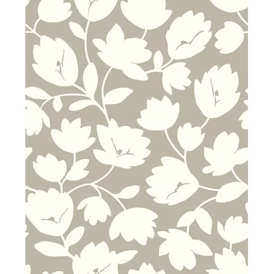 Desimone 33' L x 20.5" W Floral and Botanical Wallpaper Roll