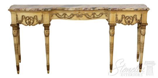 56023Ec Vintage 1920S French Louis Xvi Marble Top Sideboard