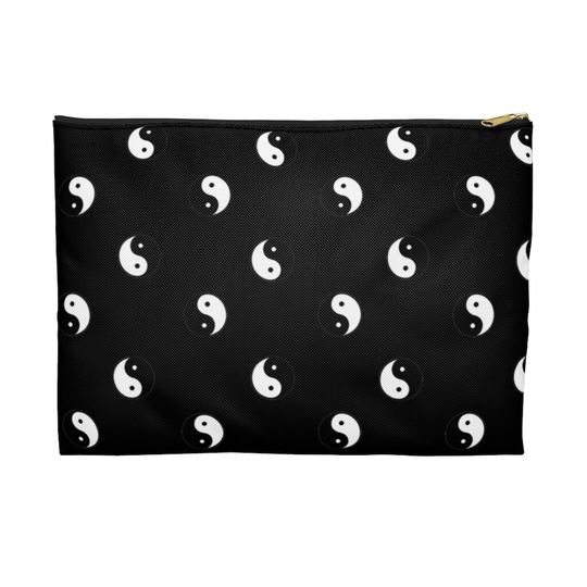 Yin Yang Flat Pouch, Pencil Case, Cosmetic Bag