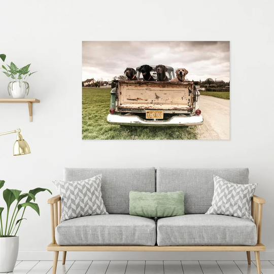 Yosemite Home Decor "Old Friends" Tempered Glass Wall Art - Multi-Color