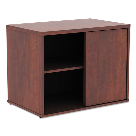 Alera Open Office Low Storage Cabinet Credenza, 29 1/2 x 19 1/8x 22 7/8, Cherry - 29 1/2" x 19 1/8x 22 7/8"