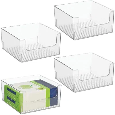 Plastic Home Storage Organizer Bin For Cube Furniture Shelving In Office, Entryway, Closet, Cabinet, Bedroom, Laundry Room, Nursery, Kids Toy Room - O