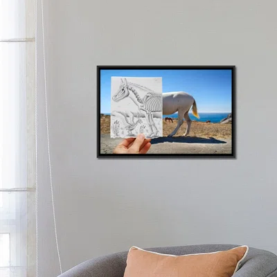 'Pencil Vs Camera 40 - X Ray' by Ben Heine Photographic Print on Wrapped Canvas
