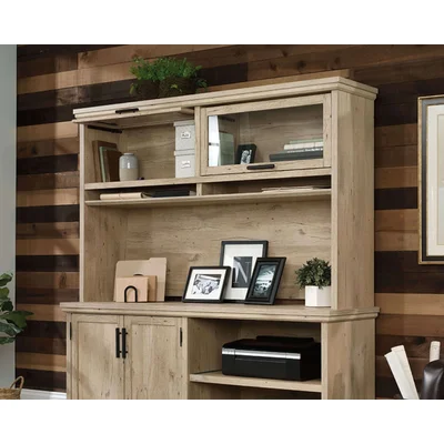 Prime Oak Home Office Hutch With Storage