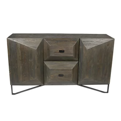 Beames 63" Wide 2 Door 2 Drawer Pine Wood Sideboard