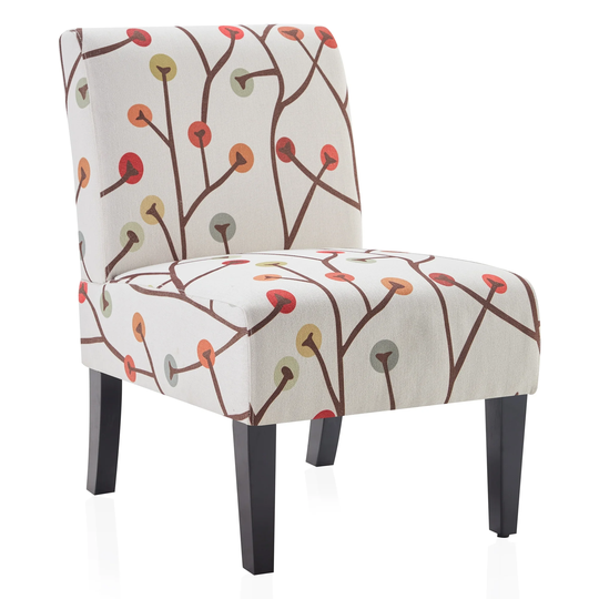 BELLEZE Andre Slipper Accent Chair, Floral