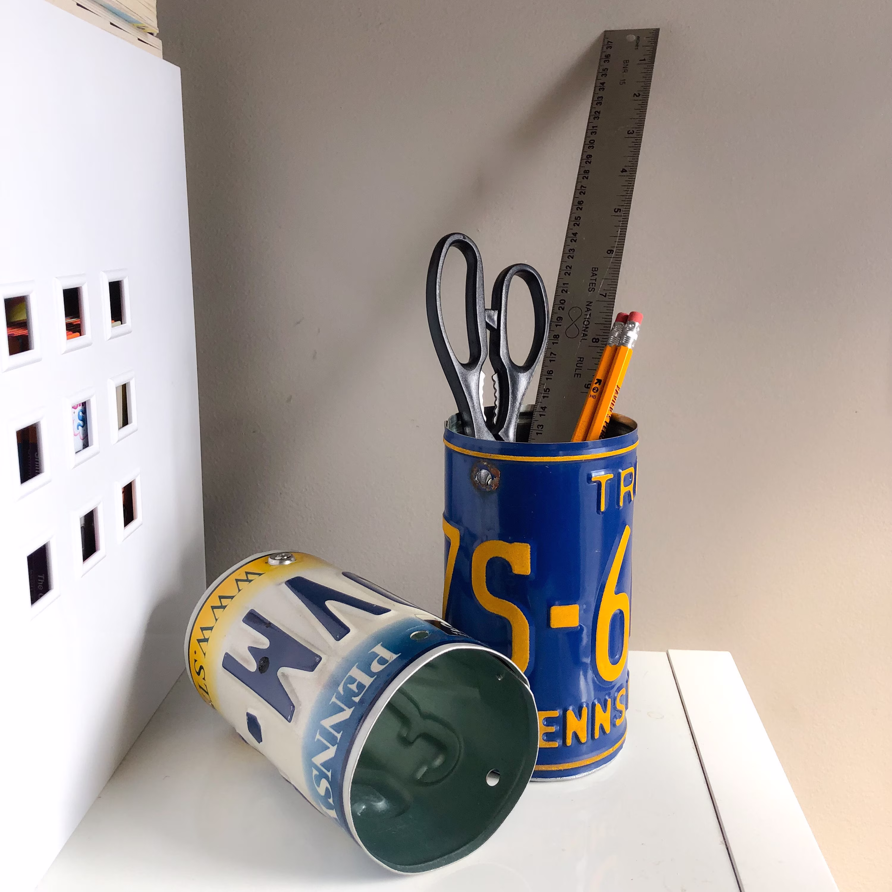 License Plate Pencil Utensil Holder | Multiple States