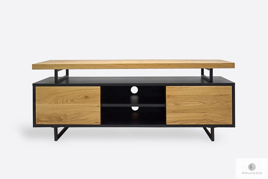 Eiche Tv Schrank Massiv Tv Board Möbel Tisch Metallbeine Fernsehschrank Metall Holz Industrial Lowboard Oak Custom Sideboard Nesca Iii